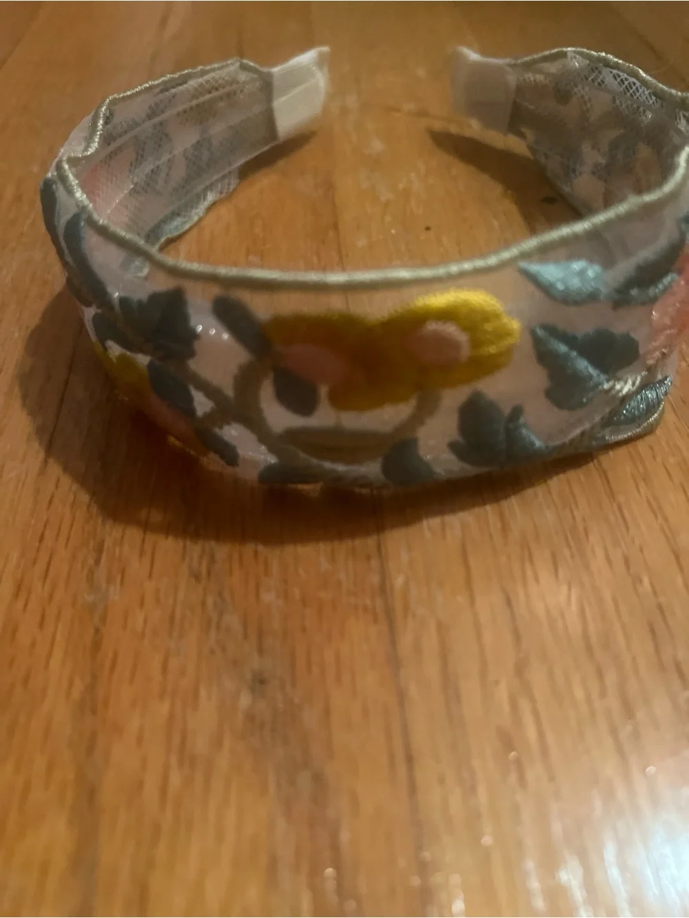 Embroidered Floral Headband